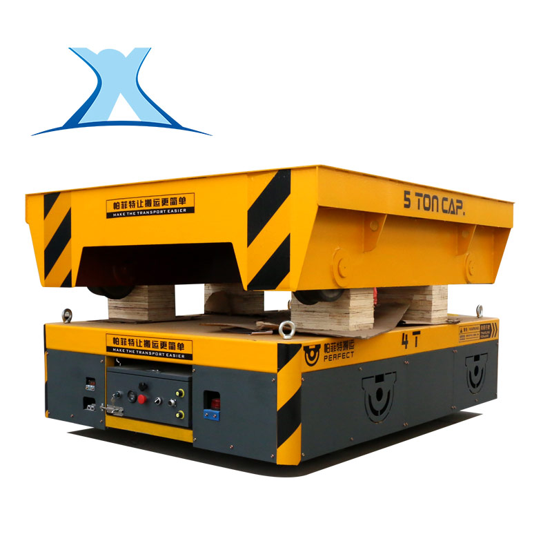 双层摆渡子母车车间物流平板车全向搬运车