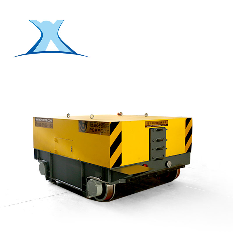 轨道供电平板车自动化搬运智能转运平板车30吨蓄电池平车