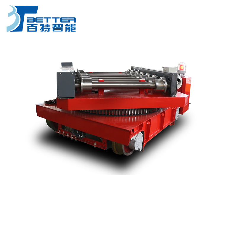 遥控重载平板车可升降搬运车30吨蓄电池平车平台搬运车