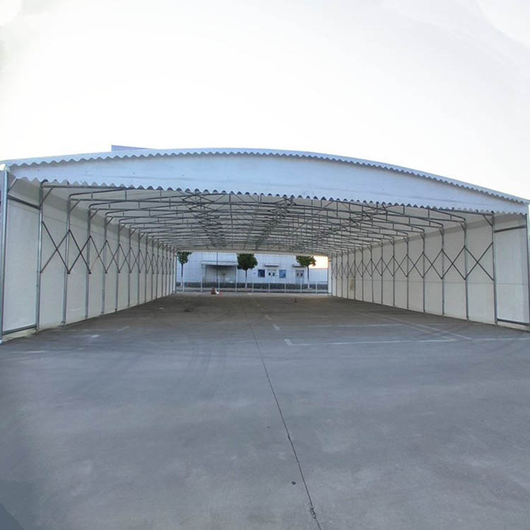 定做活动推拉蓬 移动伸缩篷 大型仓库棚布 固定伸缩雨棚