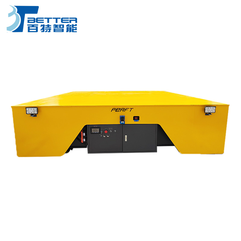 智能遥控蓄电货物转运车四轮电动平车托盘搬运车