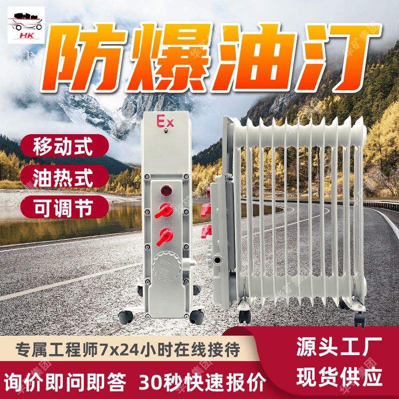 11片防爆电油汀 场所取暖 无电器运行噪声矿用防爆密闭式电热油汀