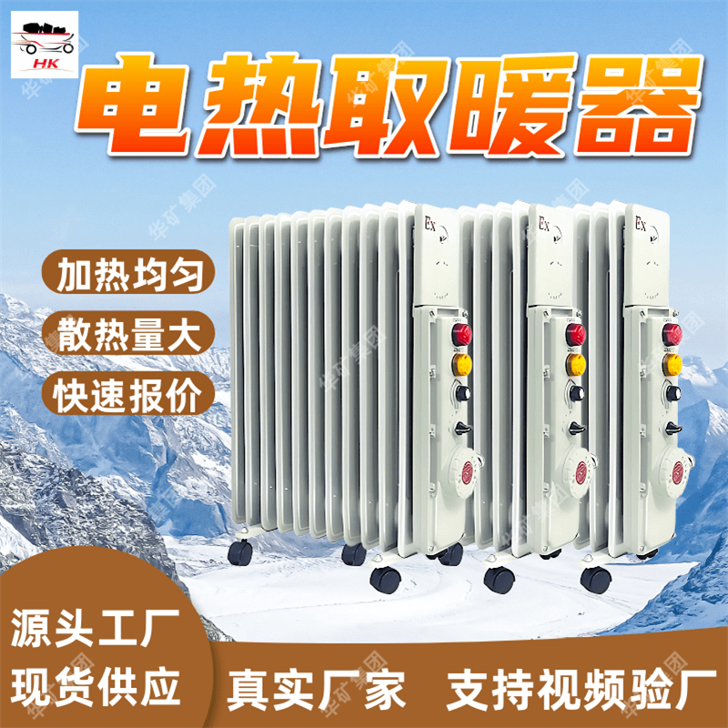 矿用电热取暖器 用于冬季取暖 移动式设备防爆密闭式电热油汀