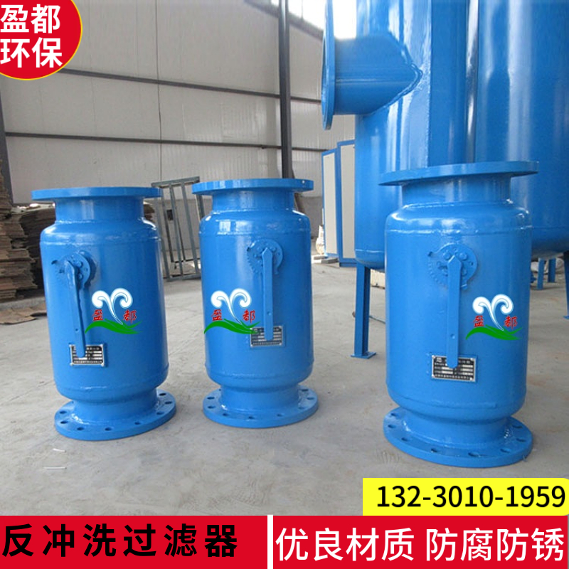 全自动反冲洗除污器   立式扩容除污设备 碳钢循环水自动过滤器巴中