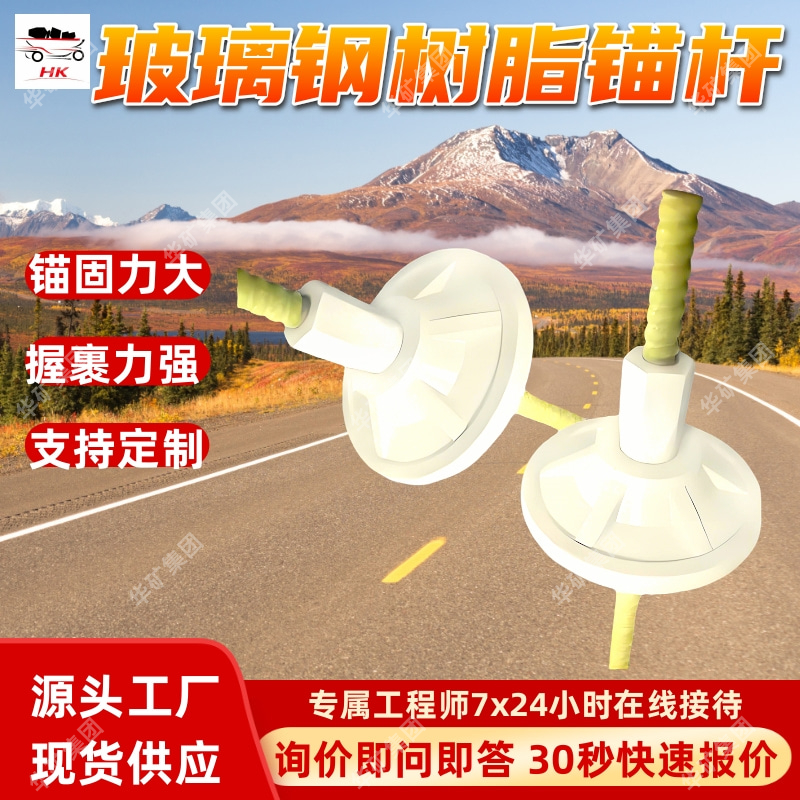 玻璃钢树脂锚杆 锚固力大 易切割玻璃纤维锚杆 FHJ-20玻璃钢锚杆