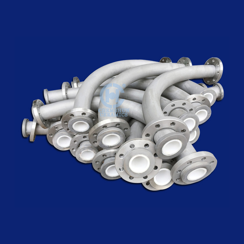 氧化铝陶瓷弯头 厂家发货