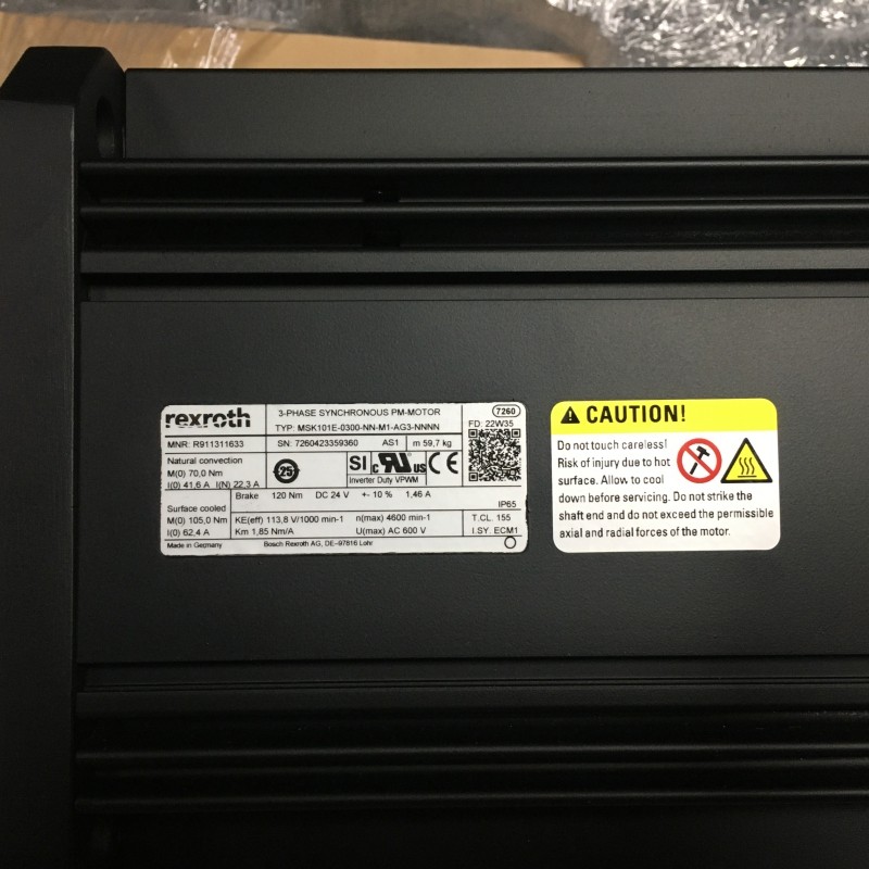 Rexroth 电机MSK101E-0300-NN-M1-AG3-NNNN