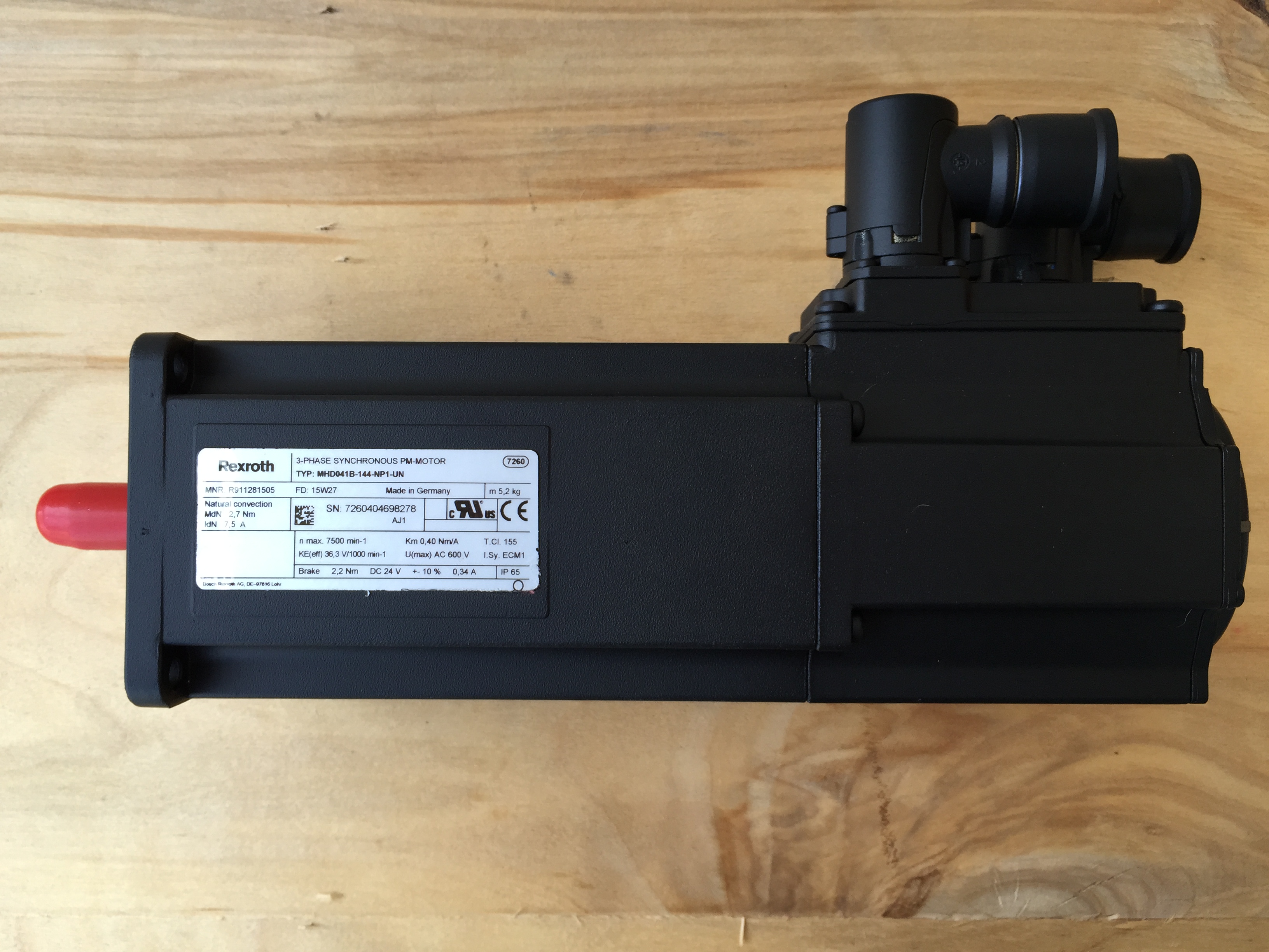 力士乐REXROTH 电机 MHD041B-144-NP1-UN