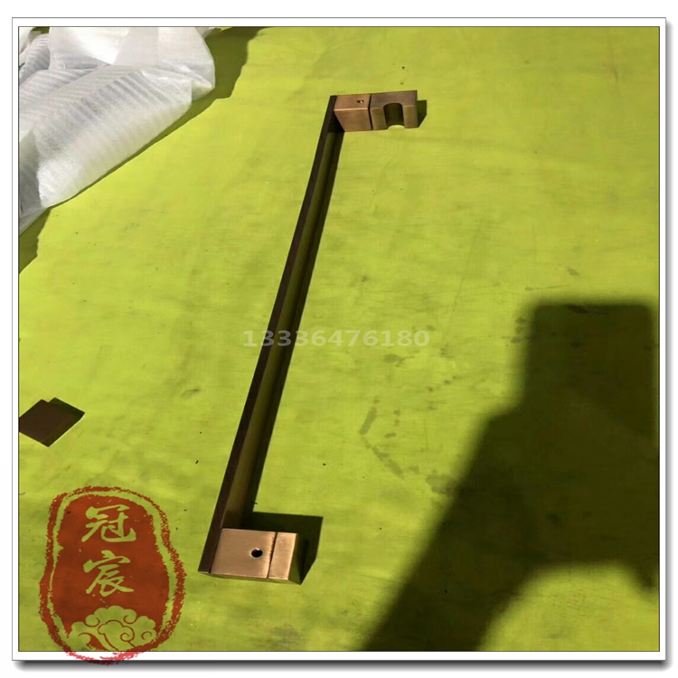 不锈钢拉手专用不锈钢水晶大门拉手镜面黑金不锈钢大门门把手