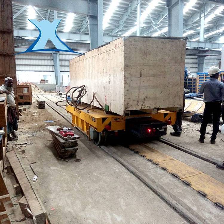 自动化车间无人车 多规格RGV轨道穿梭电动地平有轨平板运送车定做