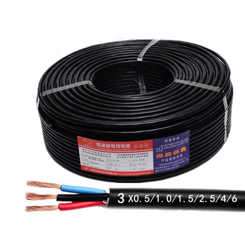 工业电力电缆YC3*6+1*4平方 橡套铜芯电缆 高压高温耐火电缆