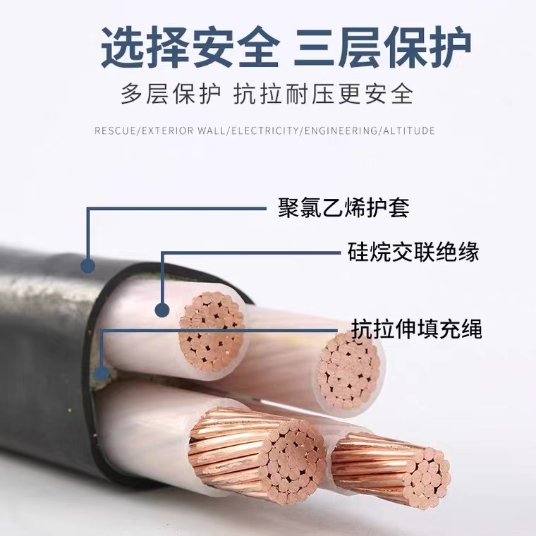 江海洋 YJV电力电缆 平方纯铜电力电缆 价格优惠
